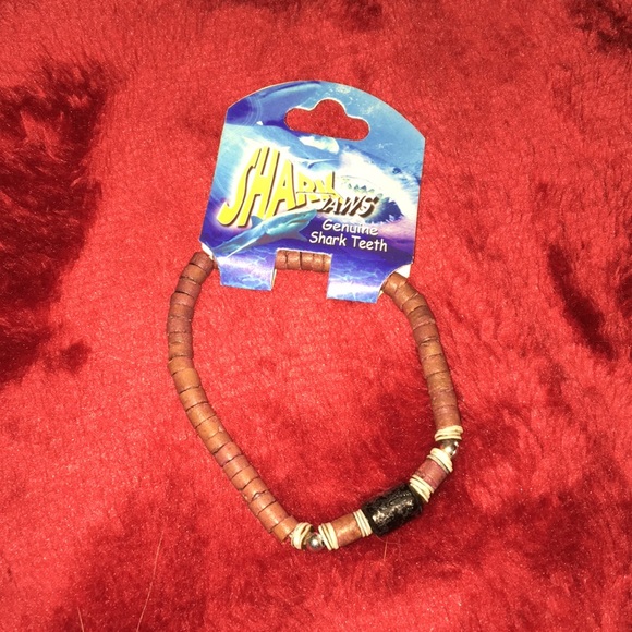 Shark Tooth Necklace and Beaded Bracelet - Picture 3 of 3